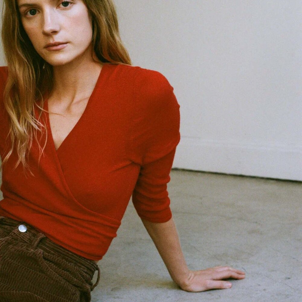 Elsa wrap top